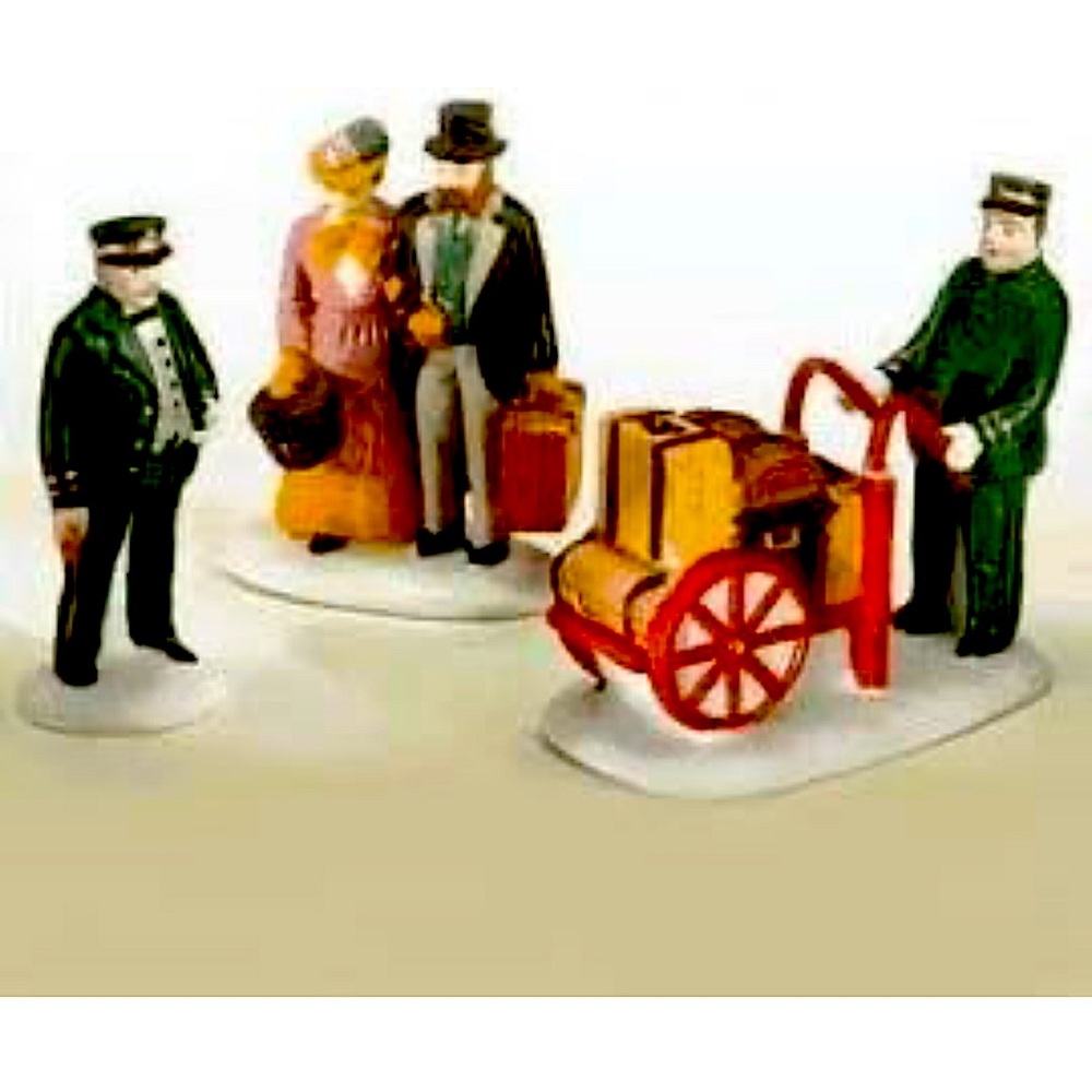Department 56 "Holiday Travelers" Porcelain Set of 3